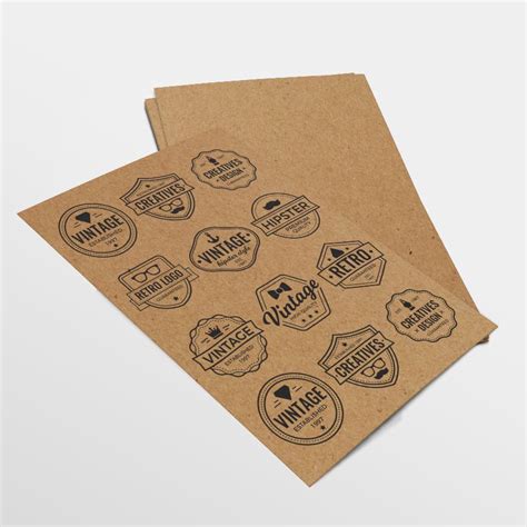 Printable Kraft Paper Stickers